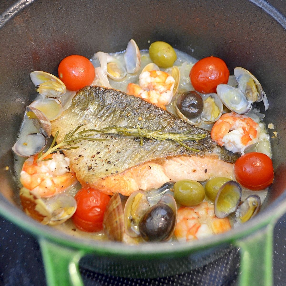 サーモンのアクアパッツア リゾット風めし レシピ 作り方 By はい 山田です 楽天レシピ